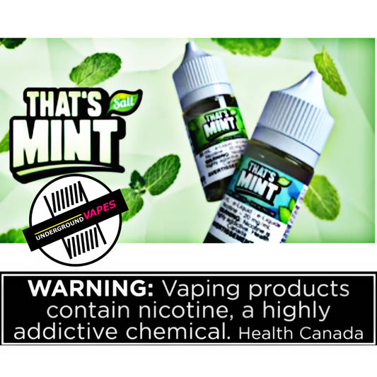 THAT'S MINT - Underground Vapes Inc - Cambridge