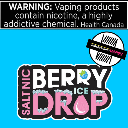 BERRY DROP ICED  SALT 30ML - Underground Vapes Inc - Cambridge