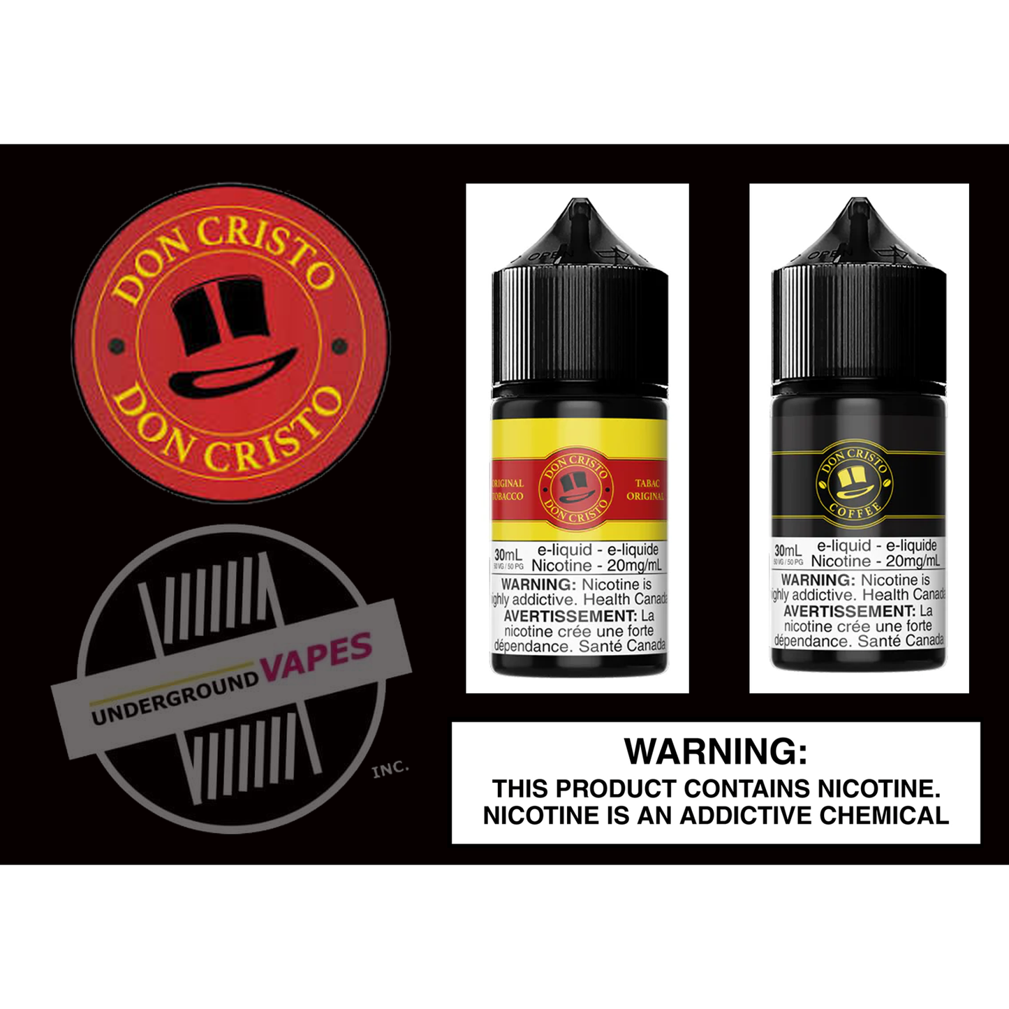 DON CHRISTO 30ML SALTS - Underground Vapes Inc - Cambridge