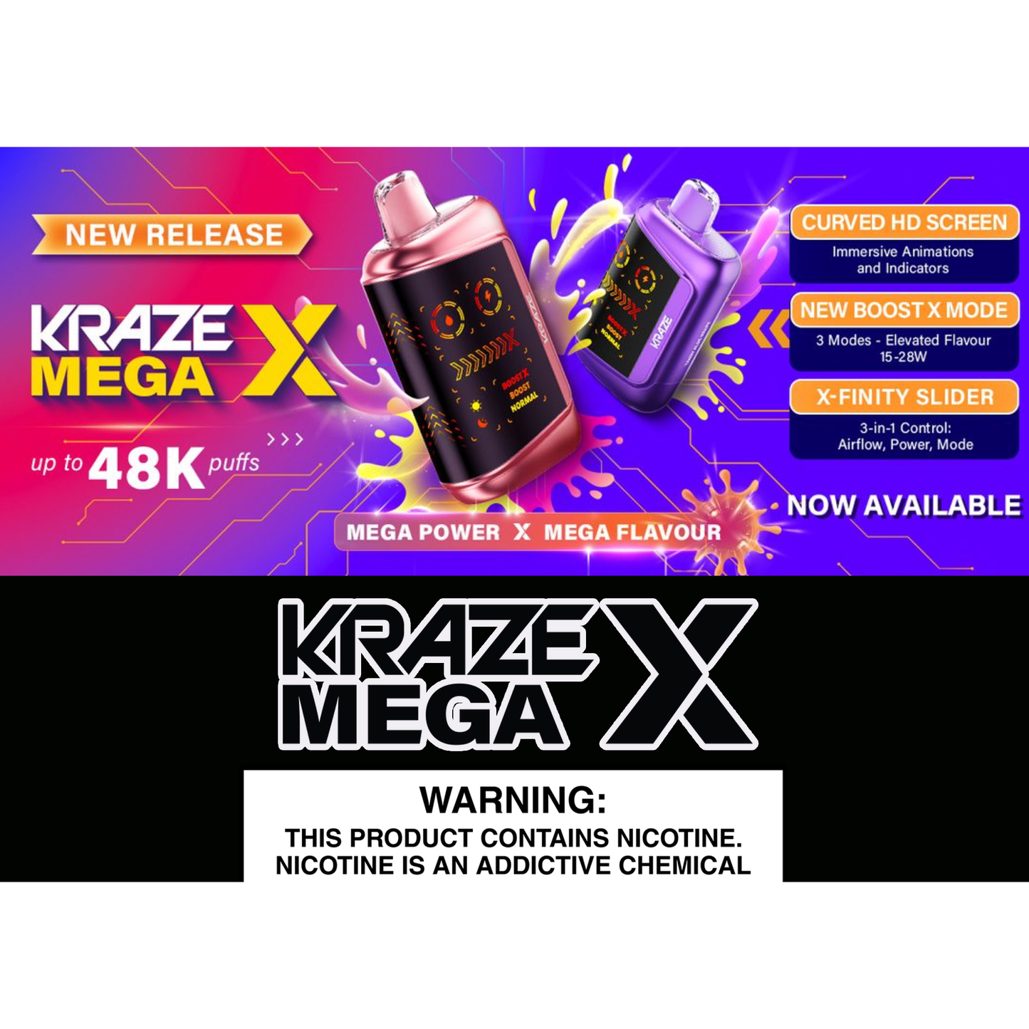 KRAZE MEGA X DISPOSABLES