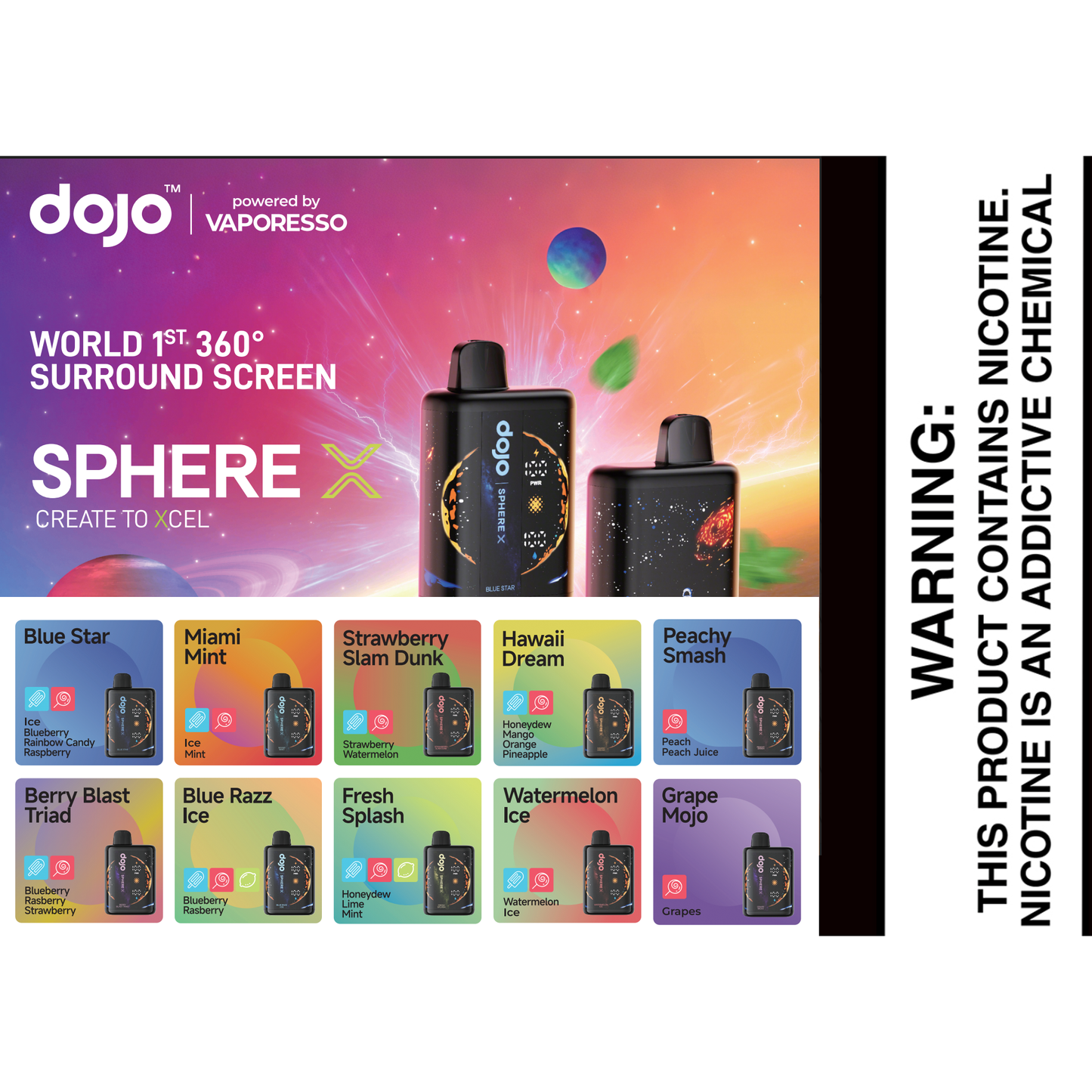 VAPORESSO DOJO SPHERE X DISPOSABALES - Underground Vapes Inc - Cambridge