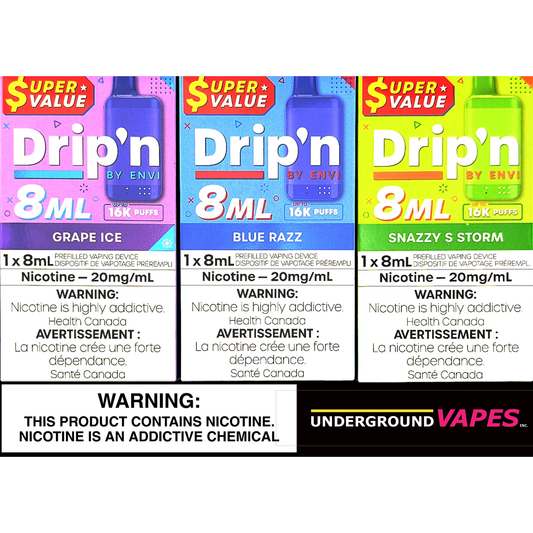 Drip'n by Envi 8ML Disposables - Underground Vapes Inc - Cambridge