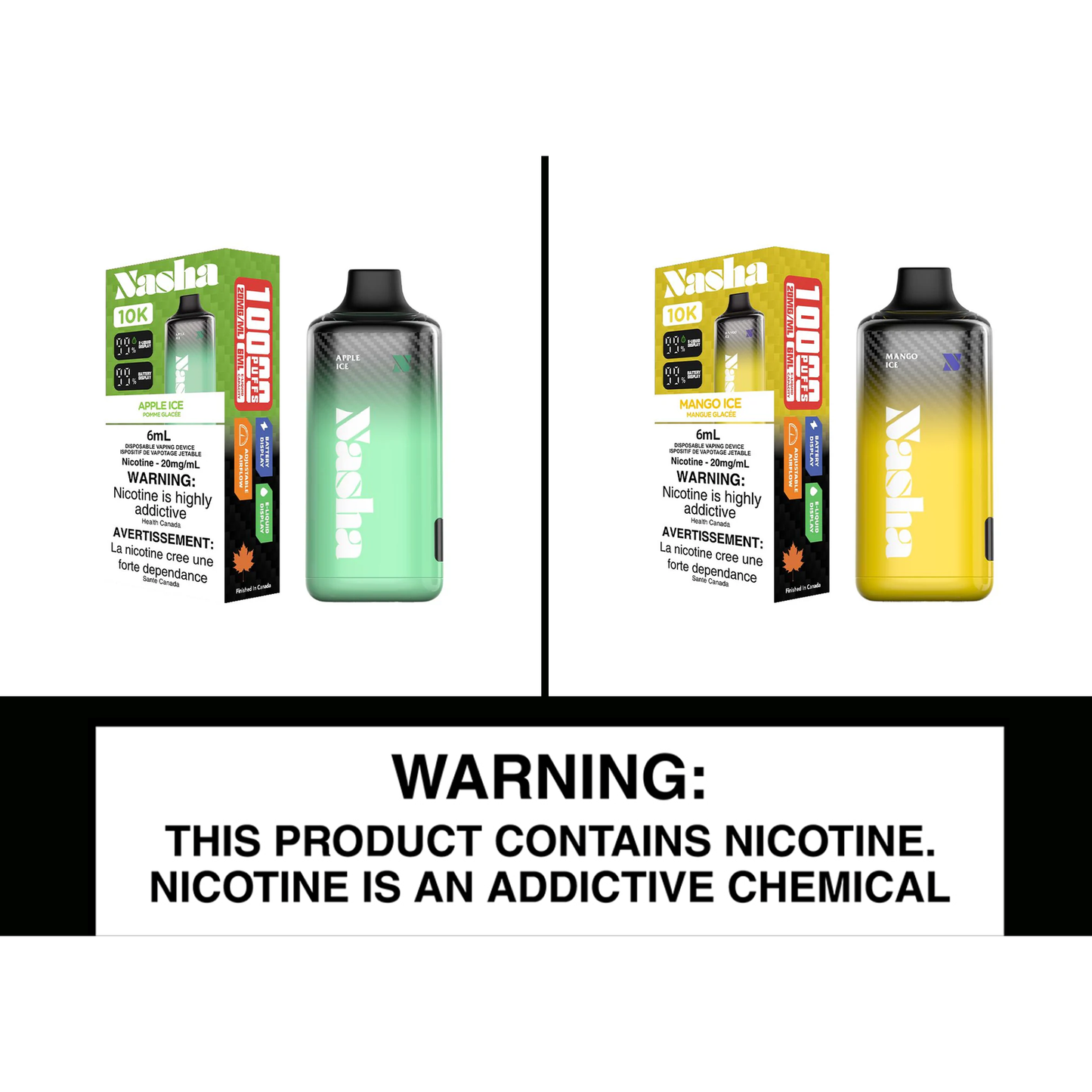 Nasha 10K Disposables - Underground Vapes Inc - Cambridge