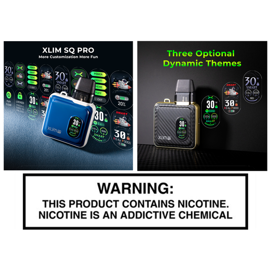 OXVA XLIM SQ PRO WITH ANIMATED COLOR SCREEN - Underground Vapes Inc - Cambridge