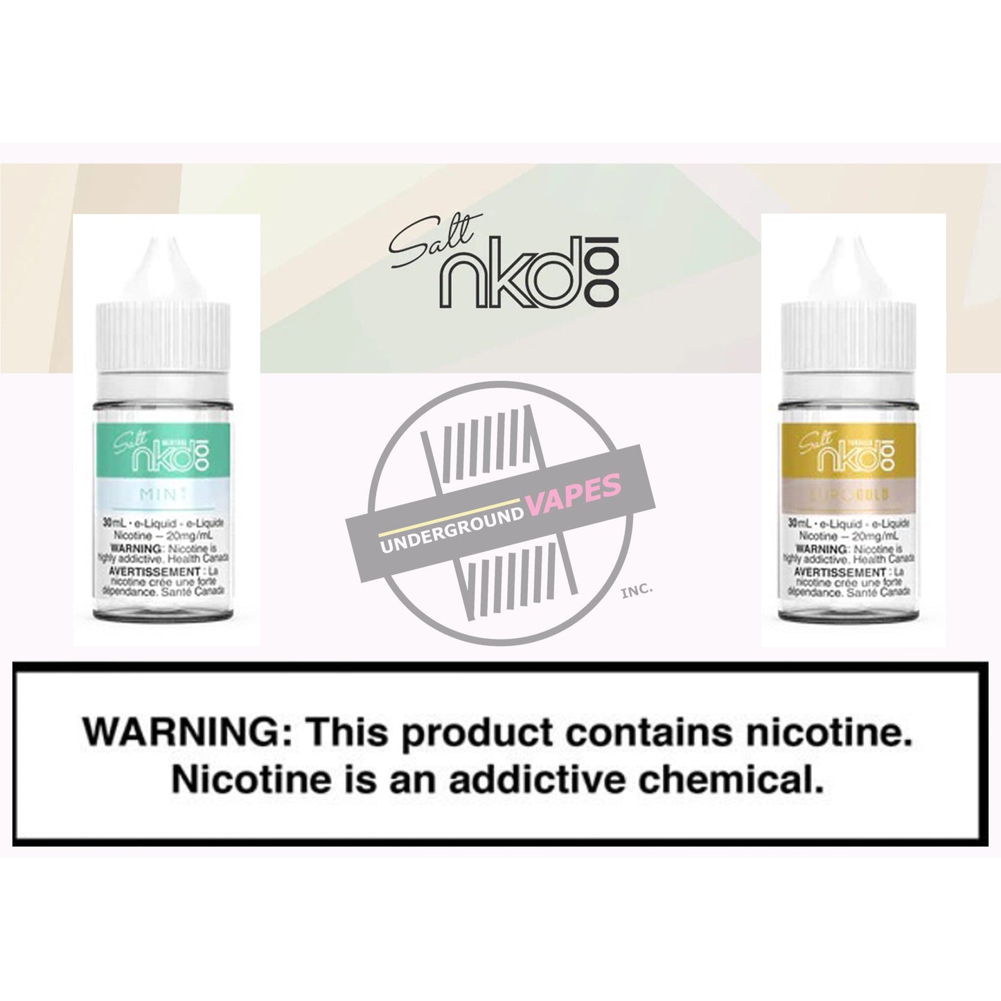 NAKED 100 SALTS 30ML (SEE FLAVOR MENU) - Underground Vapes Inc - Cambridge