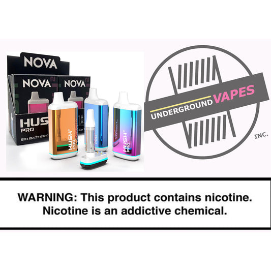 Nova Hush 2 PRO Electroplated 510 Thread Battery Vape - Underground Vapes Inc - Cambridge