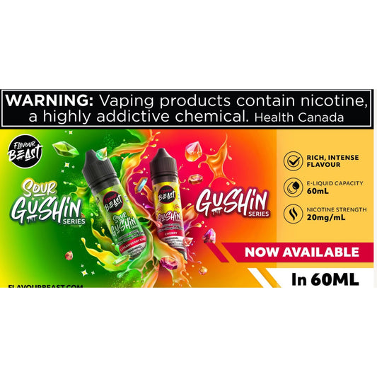 FLAVOUR BEAST GUSHIN SALTS 60ML - Underground Vapes Inc - Cambridge