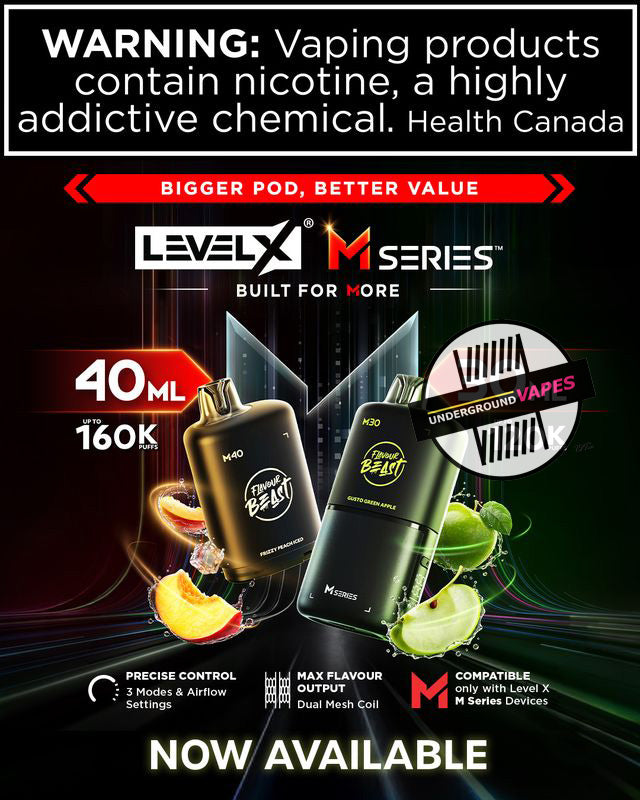 Level X Flavour Beast M Series 40ML 160k Pod ( requires XM Series battery sold separate listed in menu)