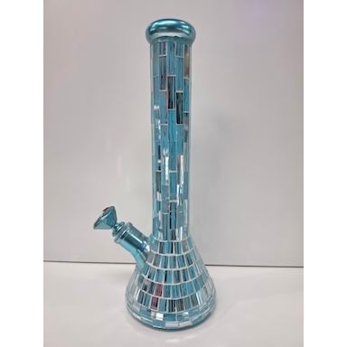 15" 8MM MIRRORED GLASS BEAKER BONG
