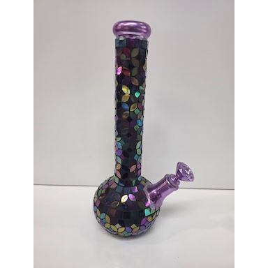 15" 8mm GLASS MOSIAC BEAKER BONG