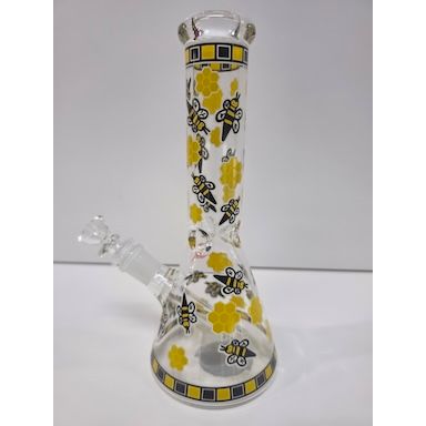 9.5 " OG GLASS BUMBLE BEE GLASS BONG