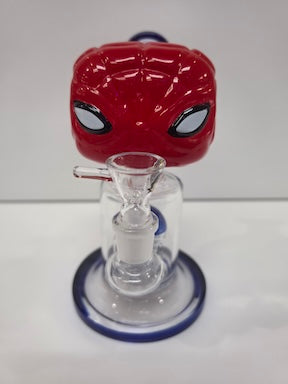 9" 8mm Glass bong with perc