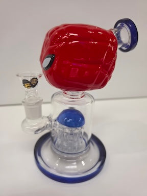 9" 8mm Glass bong with perc