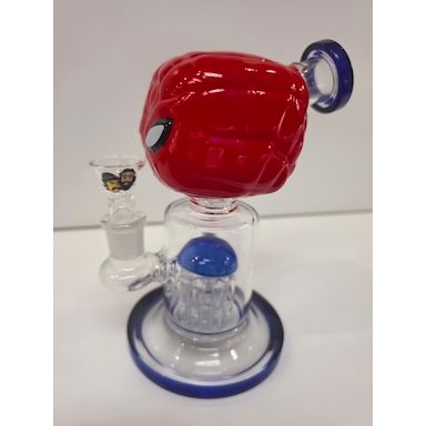 9" 8mm Glass bong with perc