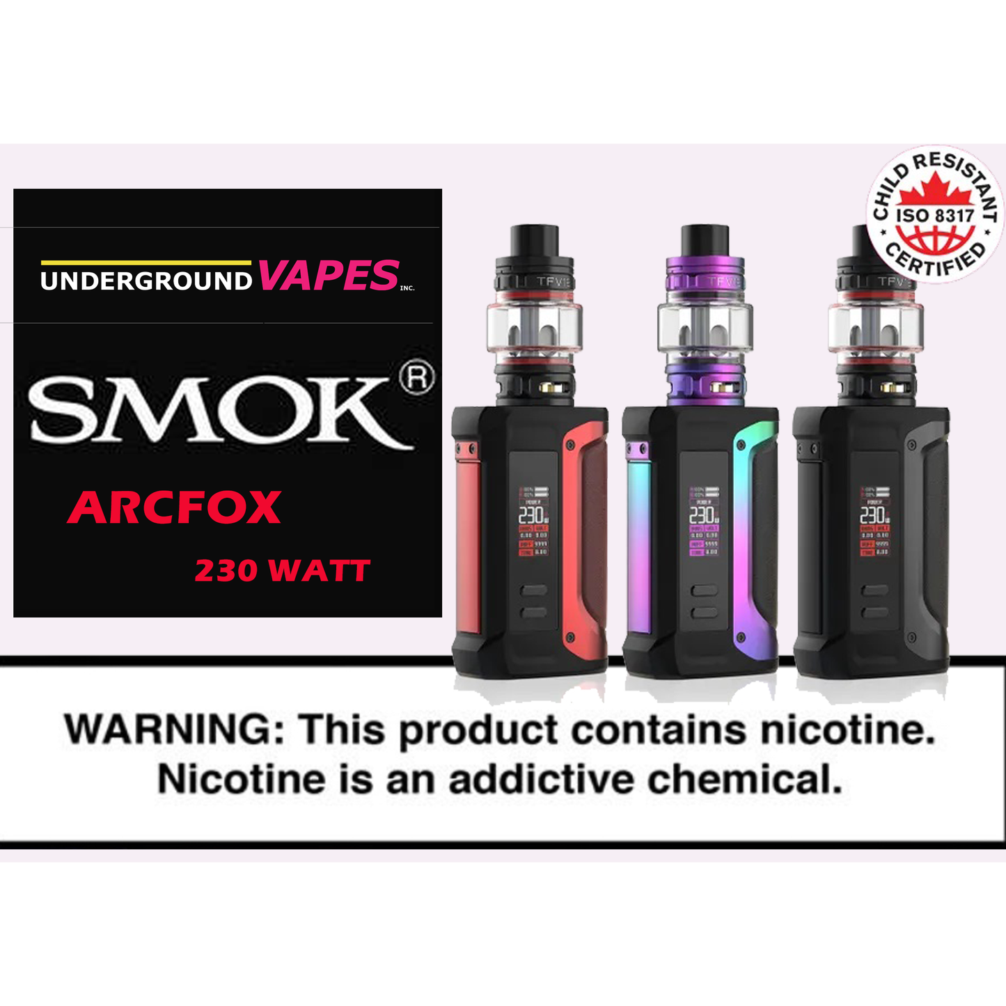 Smok Arcfox 230W Kit With TFV18 Tank [CRC Version]