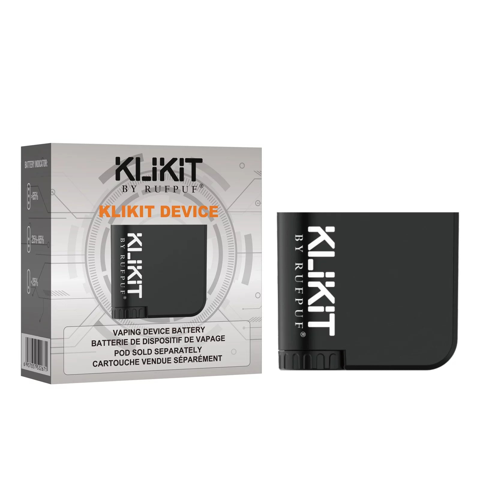 RUFF PUFF KLIKIT 5000 DISPOSABLES (REQUIRES KLIKIT REUSABLE BATTERY SOLD SERPERATE) - Underground Vapes Inc - Cambridge