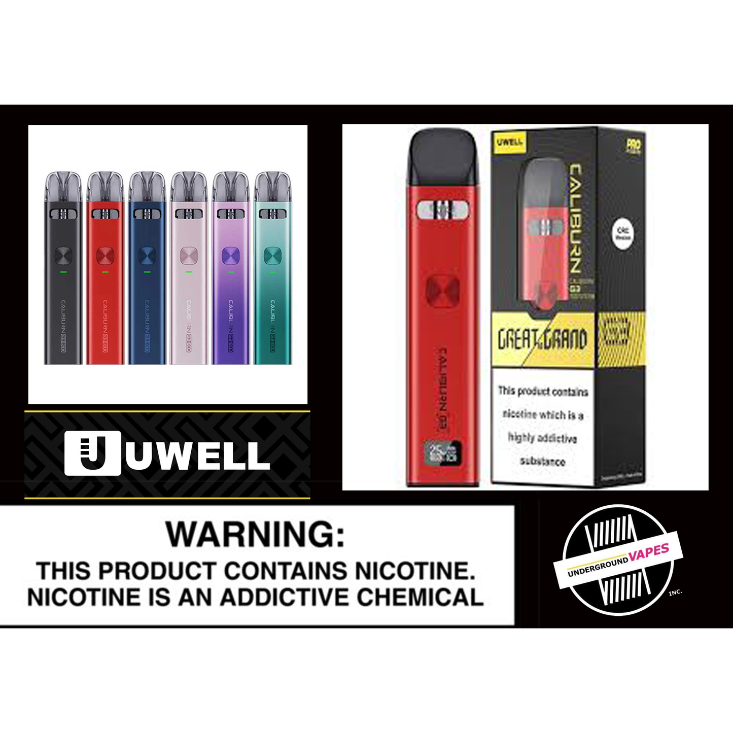 Uwell Caliburn G3 Open Pod Kit 2mL [CRC Version]