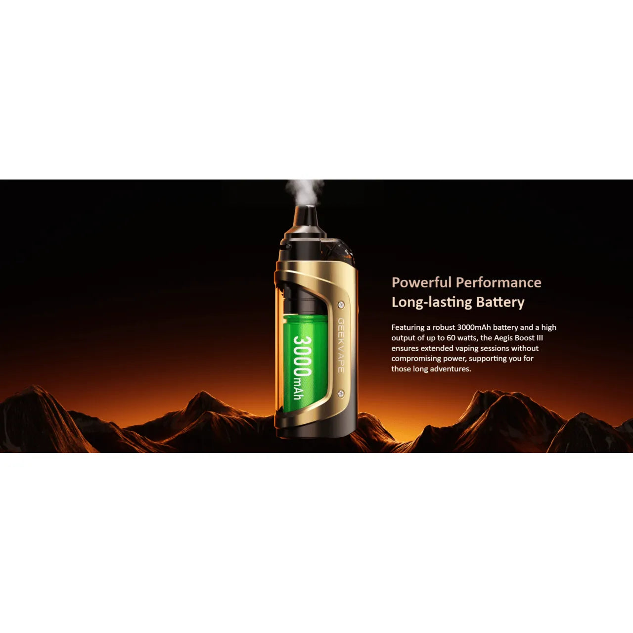 Geekvape Aegis Boost 3 60W Pod Mod Kit 5mL [CRC Version] - Underground Vapes Inc - Cambridge