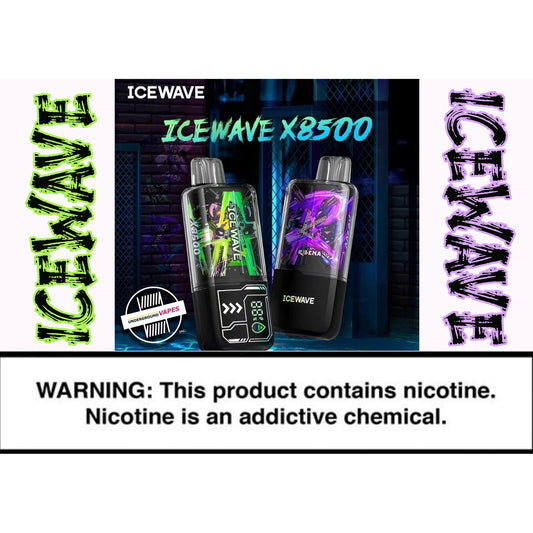 ICEWAVE 8500+ DISPOSABLE VAPES (BOLD 50 SYNTHETIC) (limited time promotional price) - Underground Vapes Inc - Cambridge