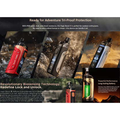 Geekvape Aegis Boost 3 60W Pod Mod Kit 5mL [CRC Version] - Underground Vapes Inc - Cambridge
