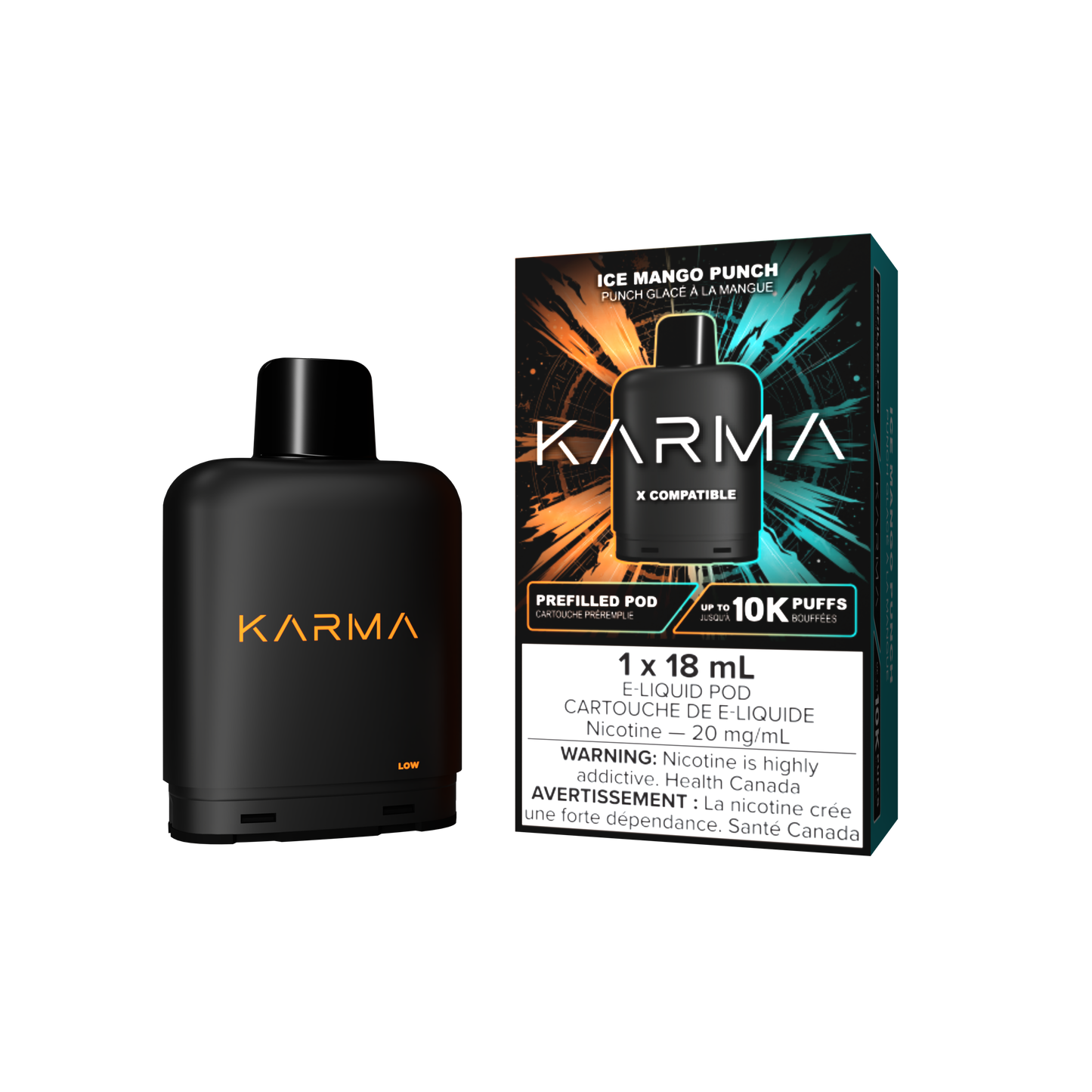 KARMA 10K LEVEL X PODS (REQUIRES LEVEL X BATTERY SOLD SEPERATE)