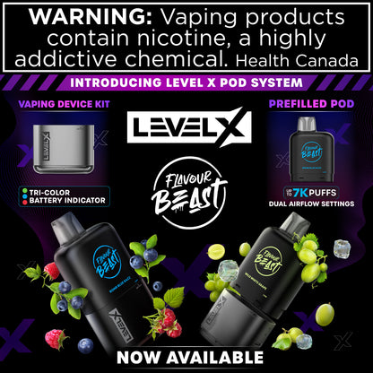FLAVOUR BEAST LEVEL X ( REQUIRES LEVEL X RE USABLE BATTERY PACK SOLD SEPERATE) - Underground Vapes Inc - Cambridge