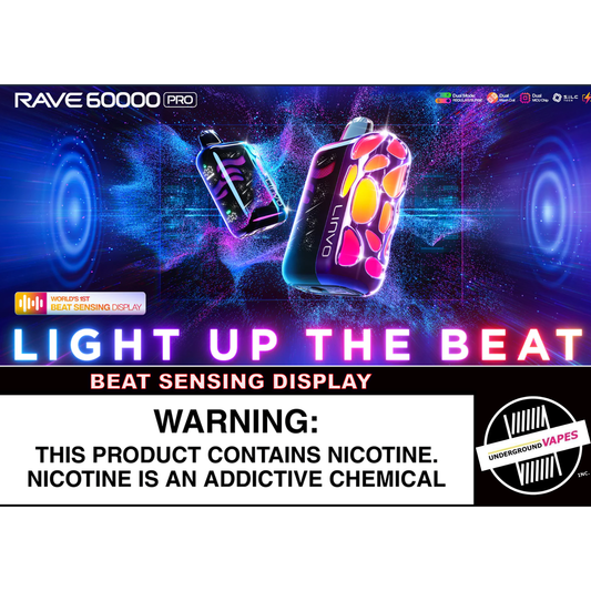 LINVO RAVE 60K LIGHT SHOW DISPOSABLES ( ARRIVING MONDAY)