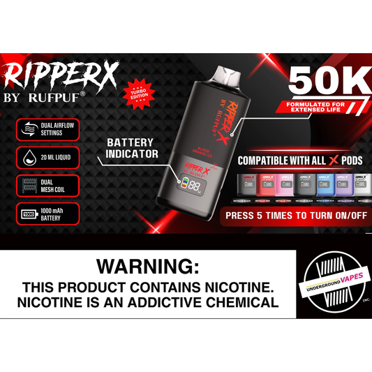 RIPPER 50K PODS (REQIURES RIPPER BATTERY LISTED IN MENU) ARRIVING TUESDAY