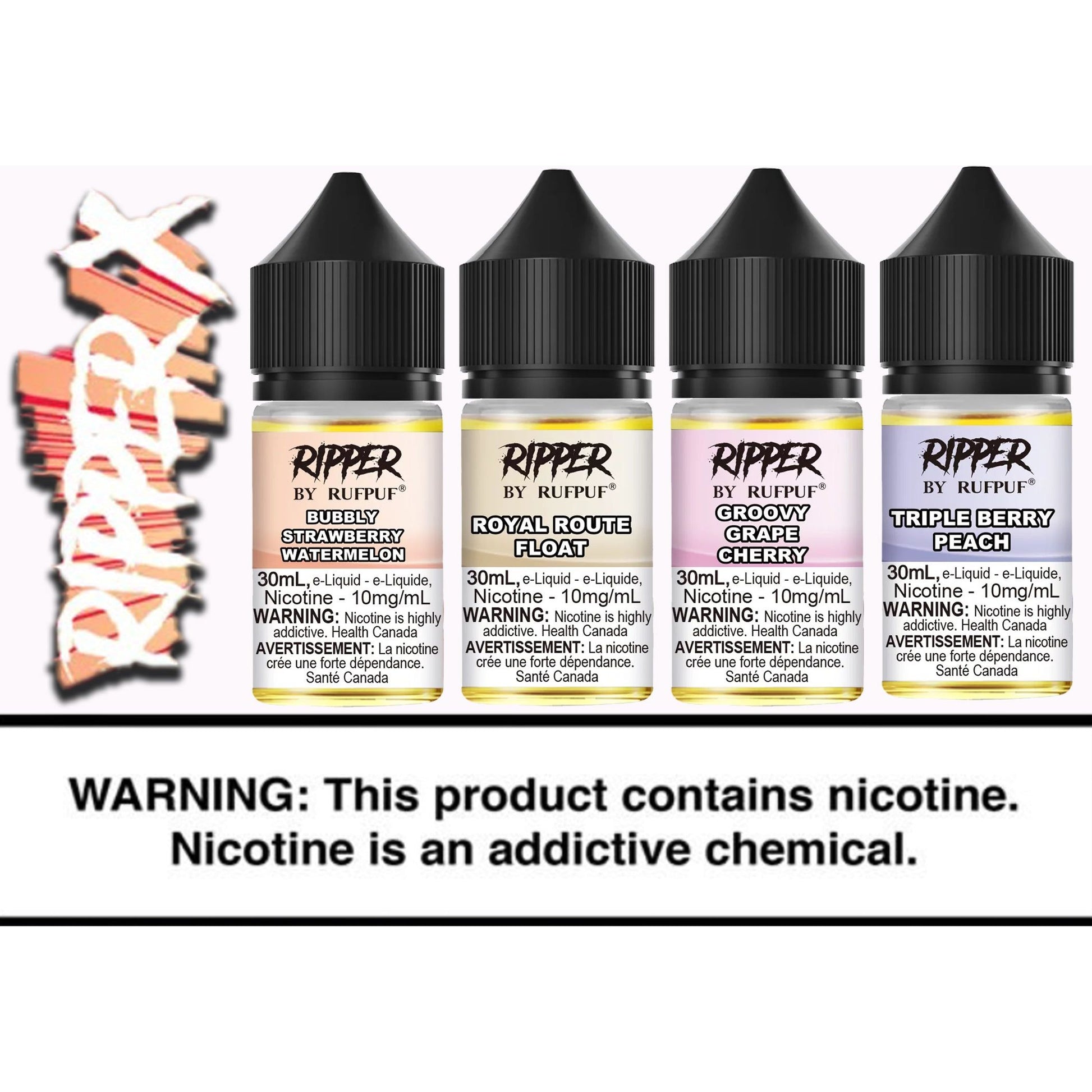 RUFPUF RIPPER 30ML SALTS (21 EXCITING FLAVOURS) - Underground Vapes Inc - Cambridge