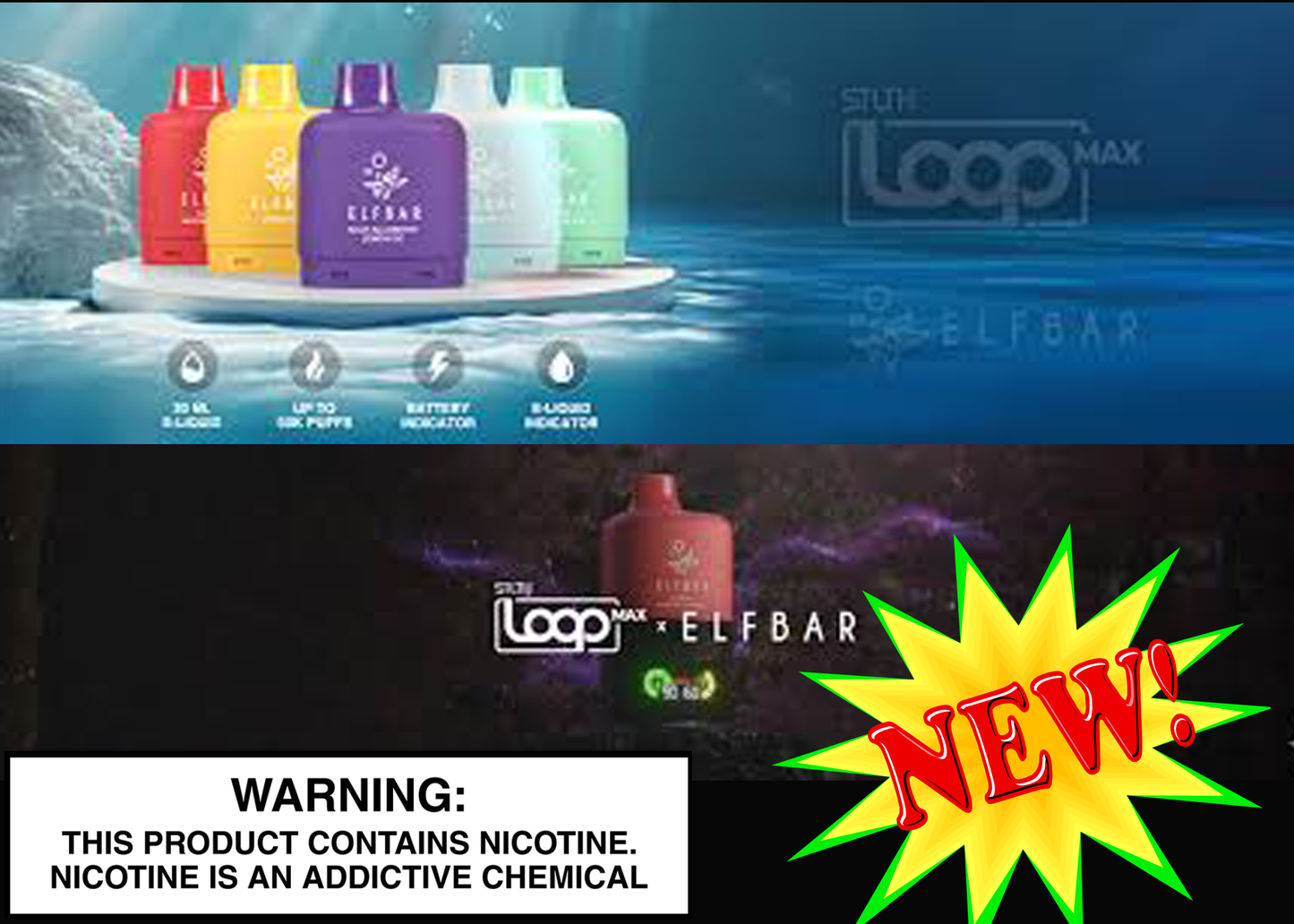 STLTH LOOP MAX X ELFBAR POD (REQUIRES STLTH MAX BATTERY SOLD SEPERATE)