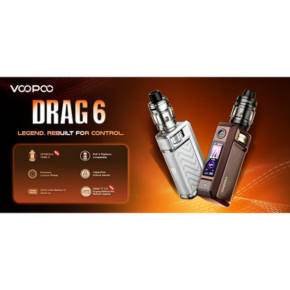 Voopoo Drag 6 Starter Kit 5mL [CRC Version] - Underground Vapes Inc - Cambridge