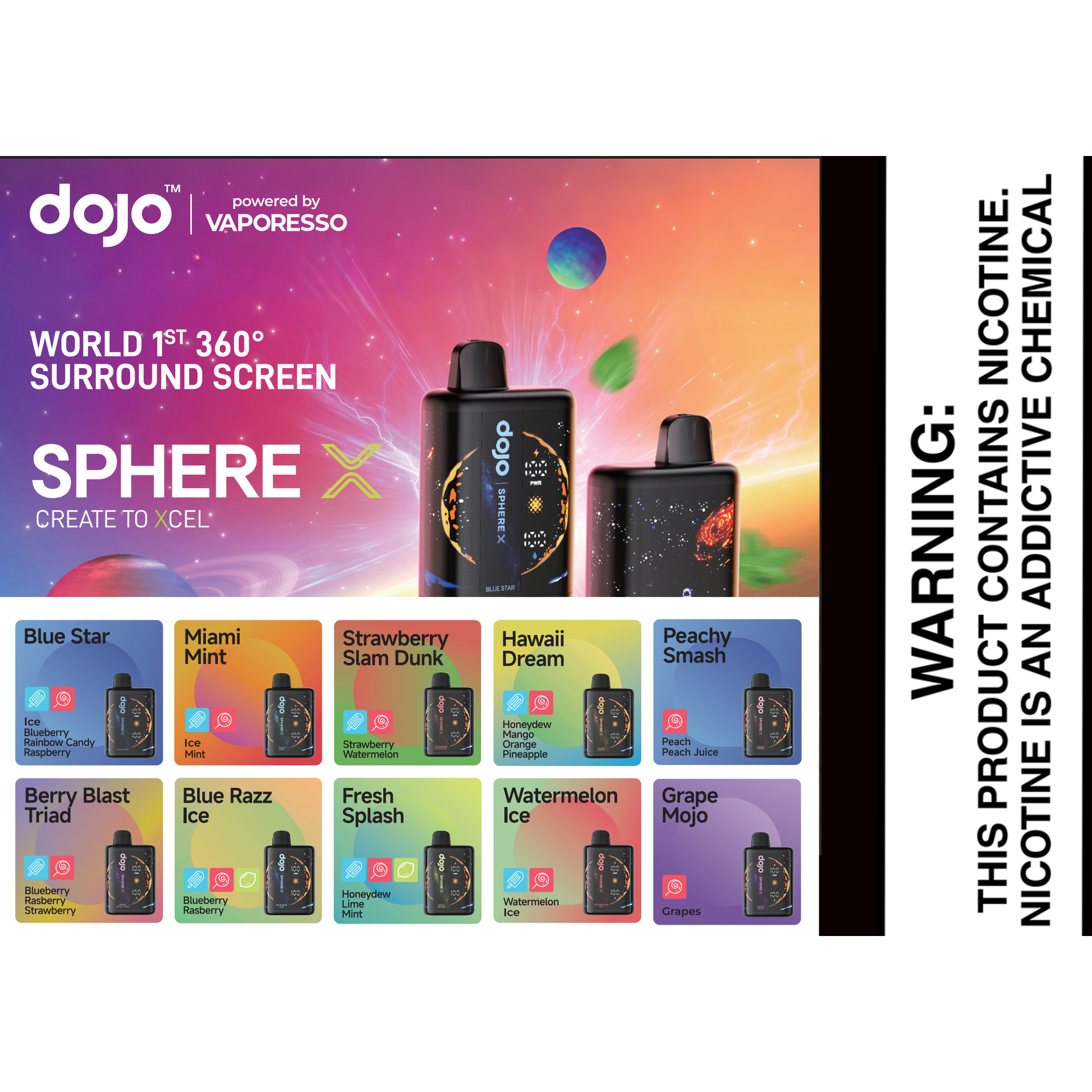 VAPORESSO DOJO SPHERE X DISPOSABALES - Underground Vapes Inc - Cambridge