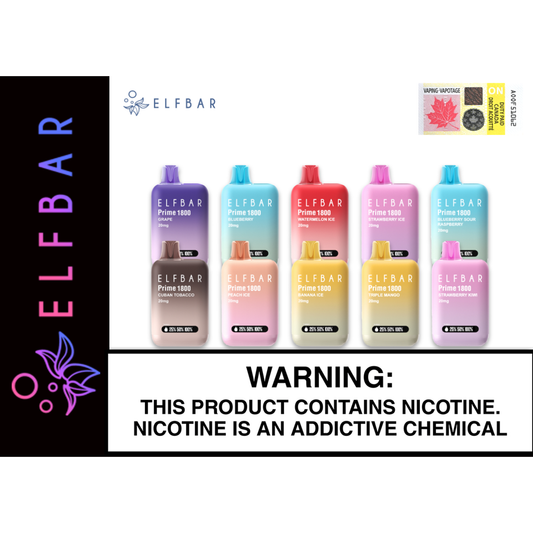 ELF Bar Prime 1800 Disposable Vape