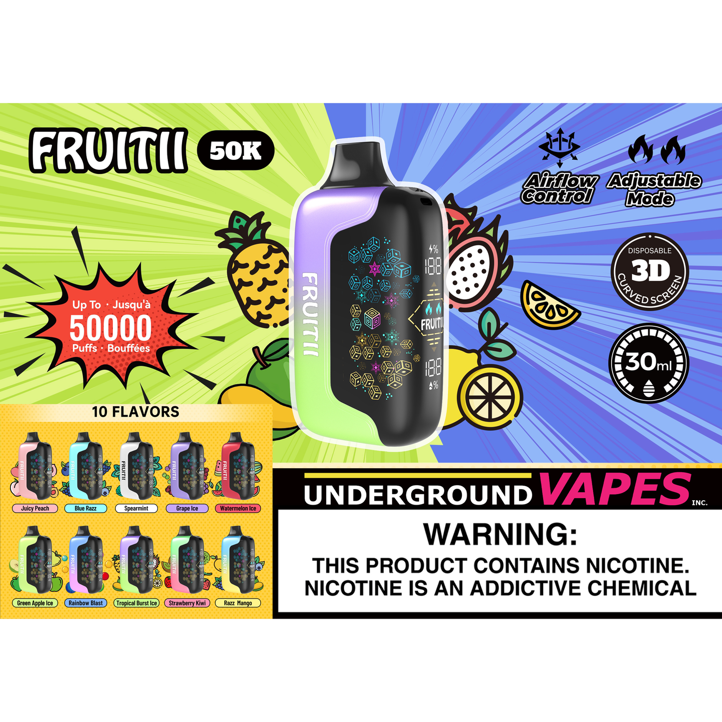 FRUITII 50K DISPOSABLES PROMO PRICE (ARRIVING MONDAY)