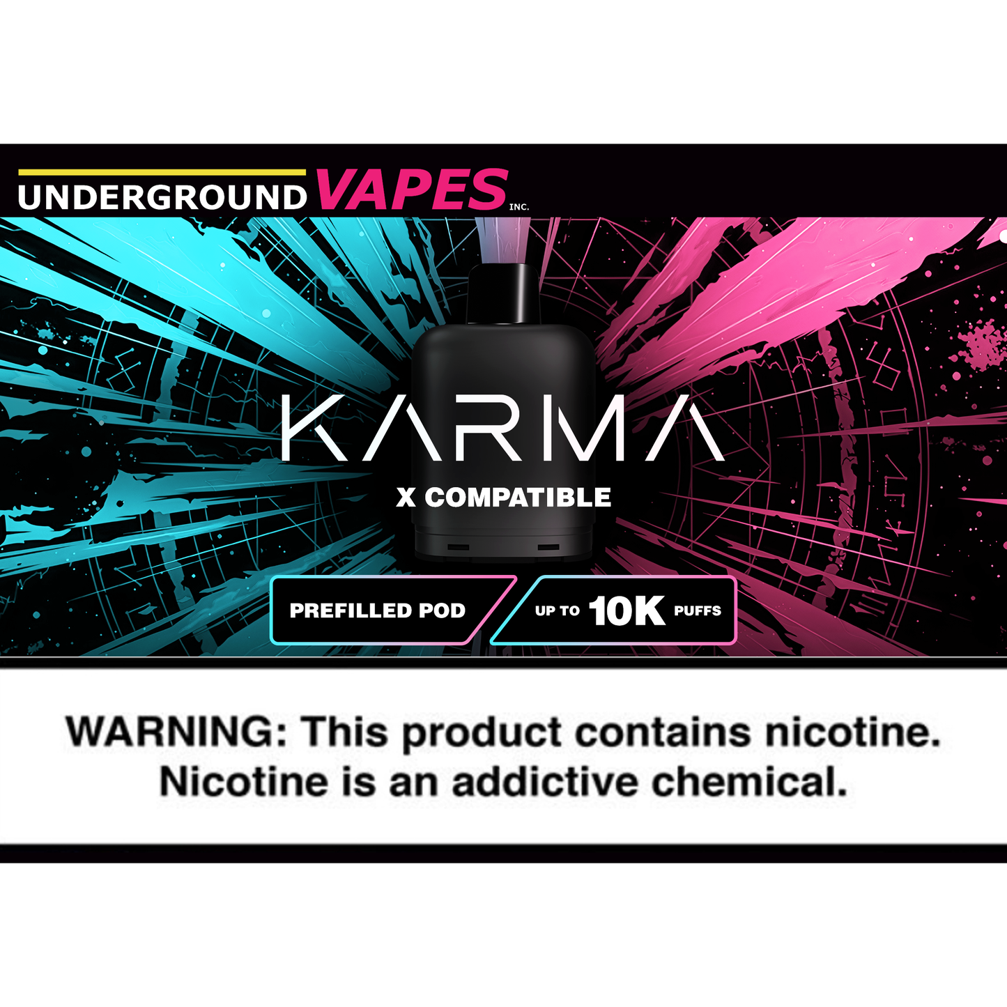 KARMA 10K LEVEL X PODS (REQUIRES LEVEL X BATTERY SOLD SEPERATE)