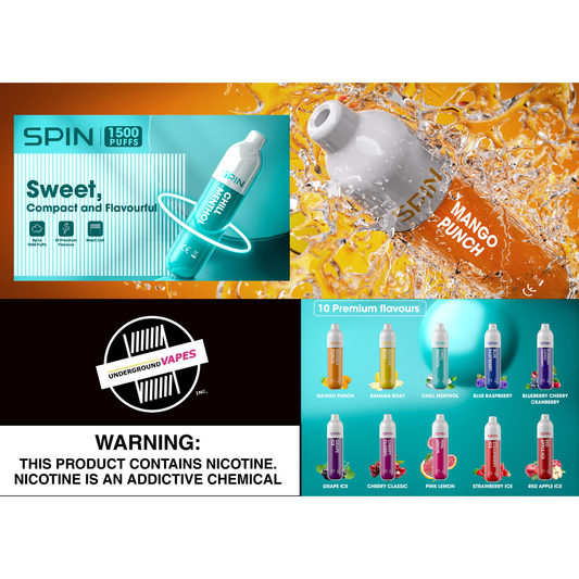 SPIN MINI DISPOSABLES (ARRIVING MONDAY)