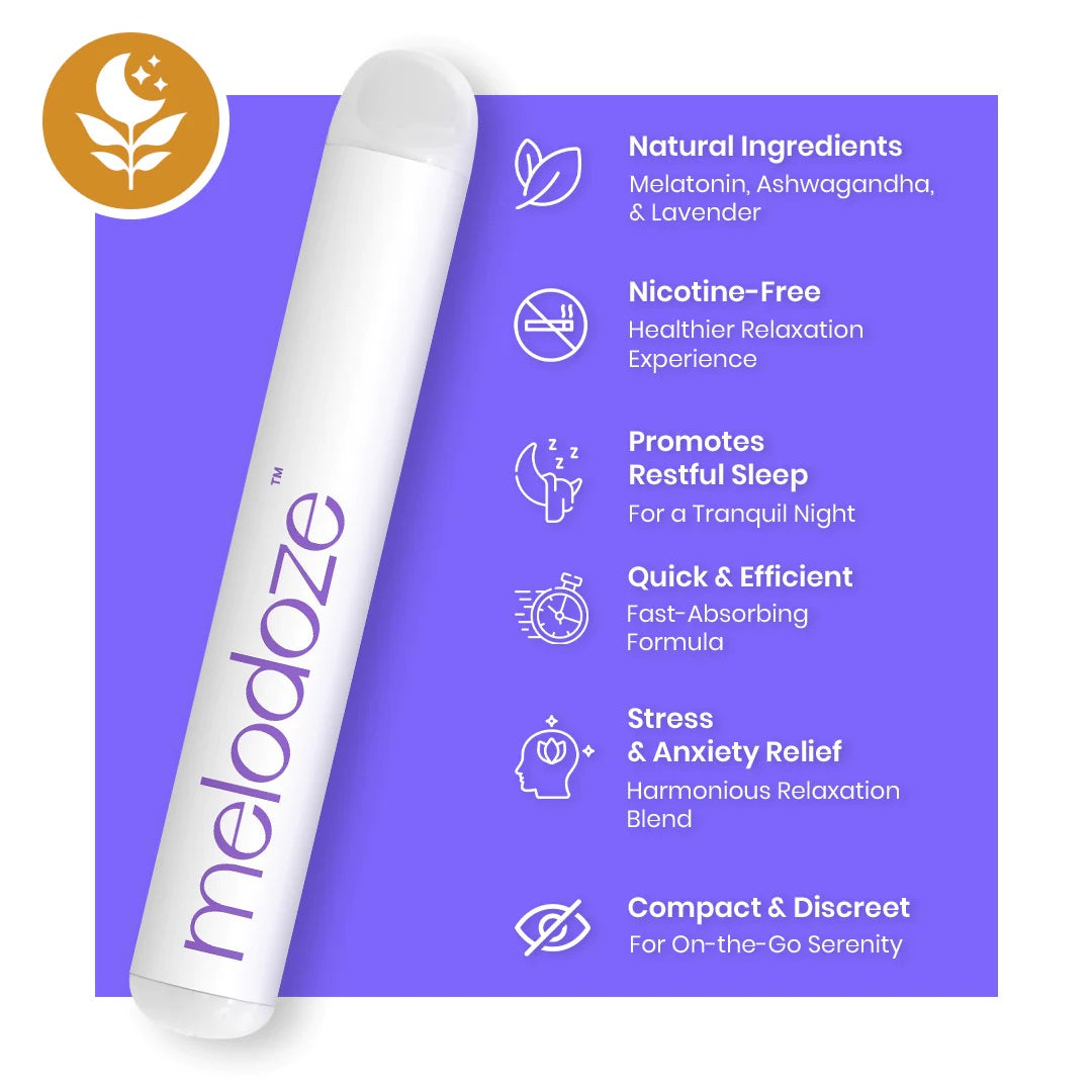 MeloDoze natural sleep,ralxation,stress releif disposable vape - Underground Vapes Inc - Cambridge