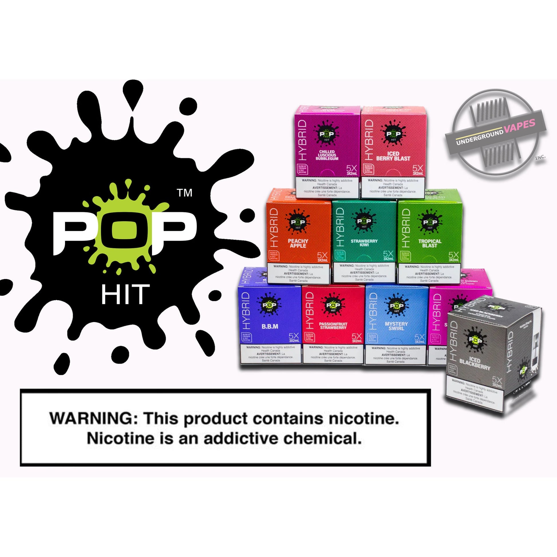 STLTH COMPATIBLE HYBRID POP HIT PODS (SEE FLAVOR MENU) EXCISE TAXED - Underground Vapes Inc - Cambridge